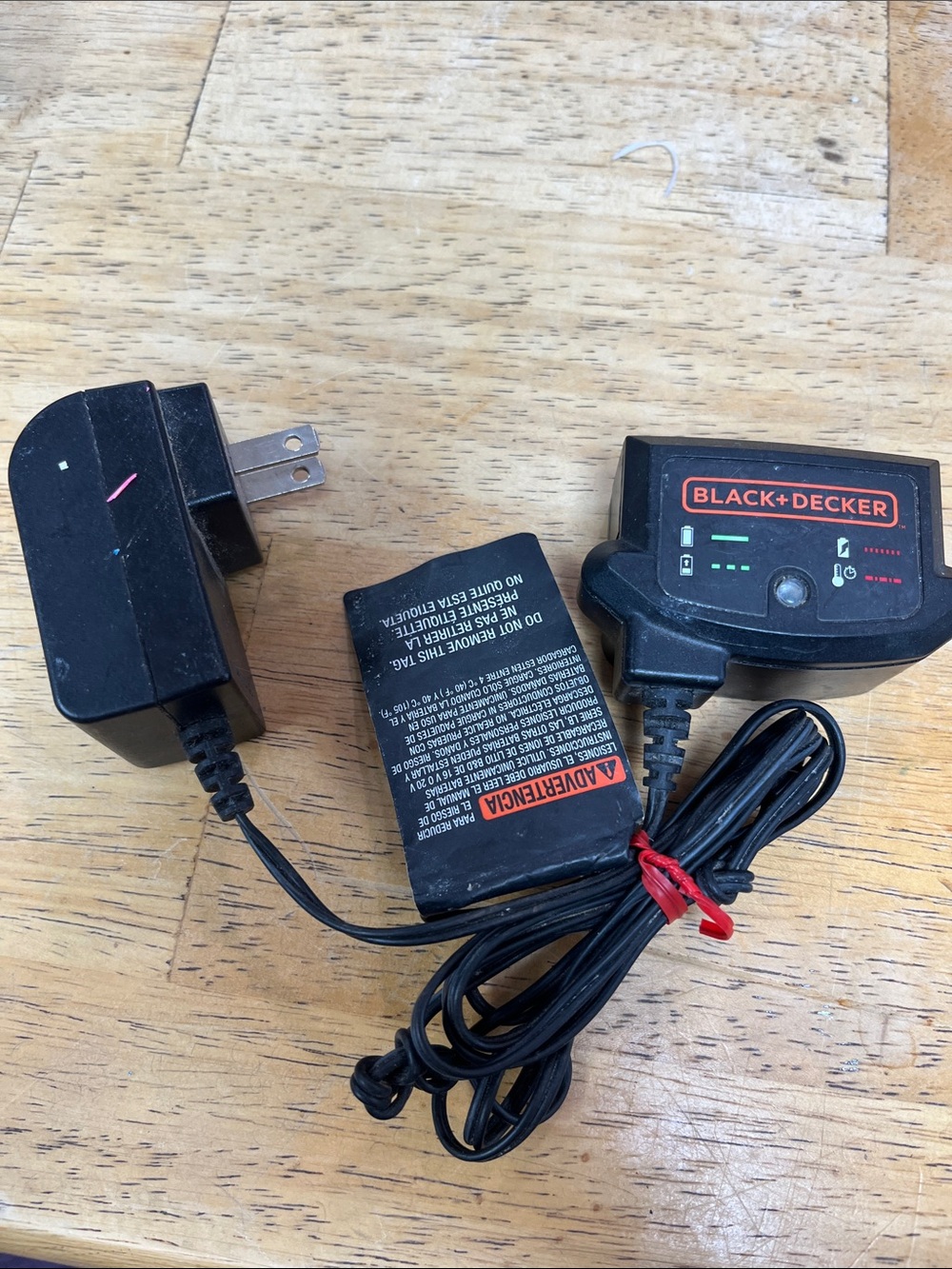 Black & Decker Black Corded Battery Charger with AC Adapter